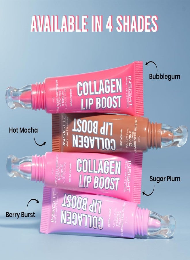 INSIGHT Collagen Lip Boost - Sugar Plum (10g) |Glossy Non-Sticky Finish | Vitamin C & Hydrating Treatment | Long Lasting Moisturization | Lightweight Daily Lip Wear - Image 5